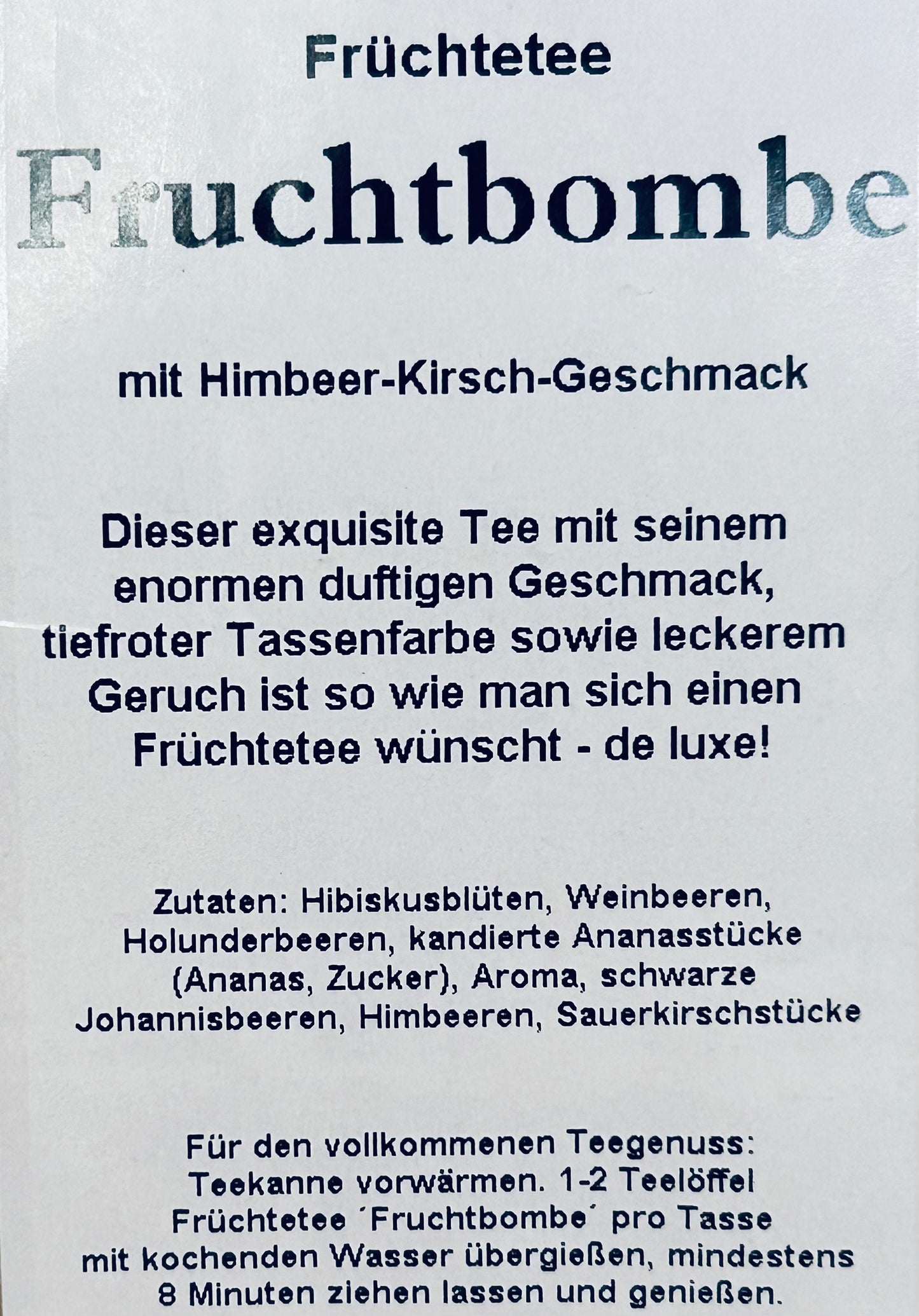 Fruchtbombe Früchtetee