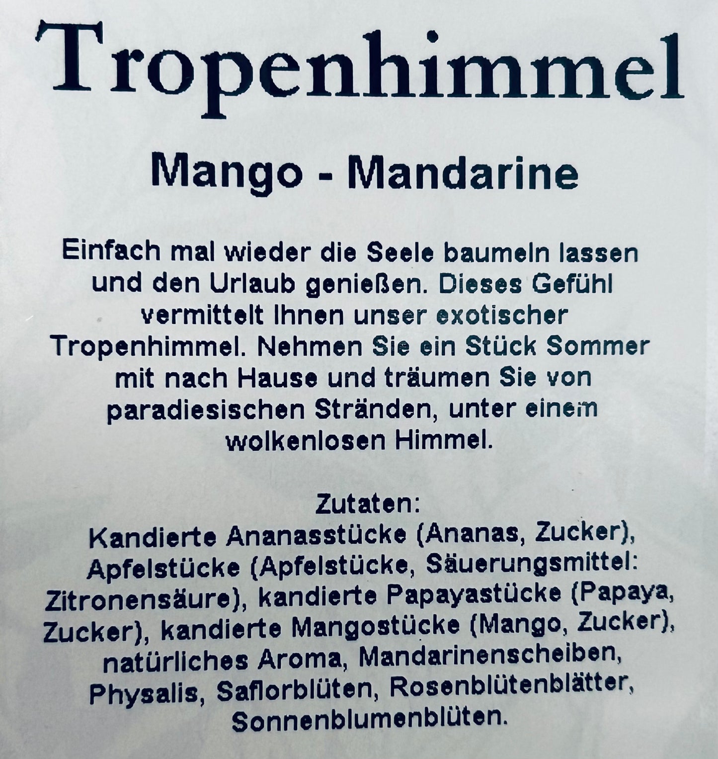 Tropenhimmel Mango-Mandarine
