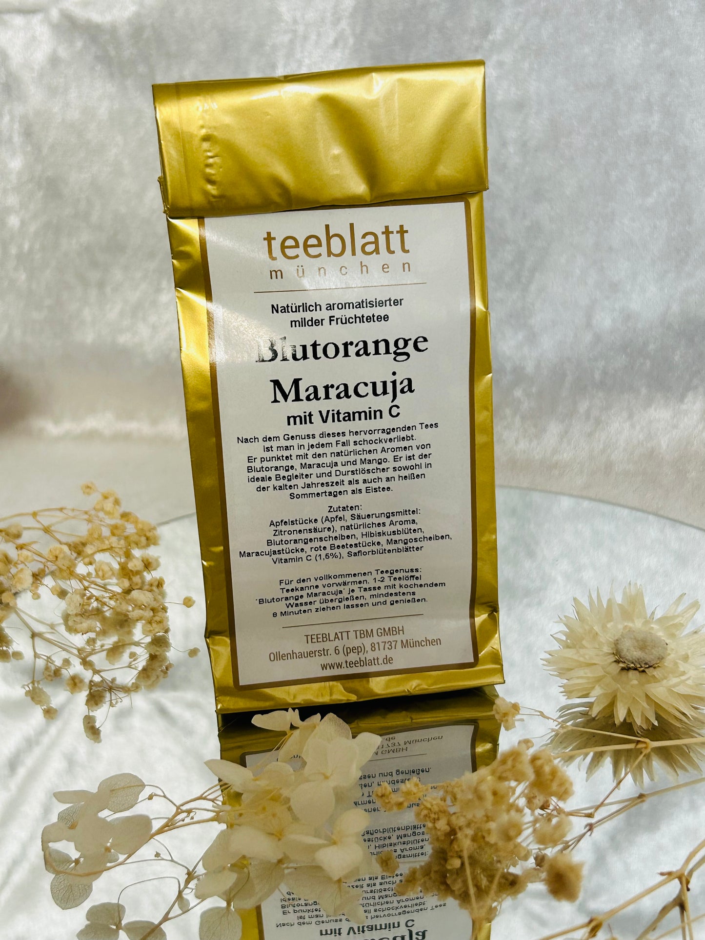 Blutorange Maracuja Tee